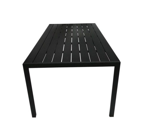 Kerti asztal, 200x100x74 cm, fém + műanyag 