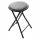 Összecsukható szék, kerek, fekete PVC, 31 x 31 x 46 cm