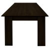 Konyhai asztal 160x90x75cm Siena Fekete 2C