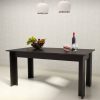 Konyhai asztal 160x90x75cm Siena Fekete 2C