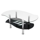 Couchtisch, 103x60x45,5cm, MC-01, schwarz 2C