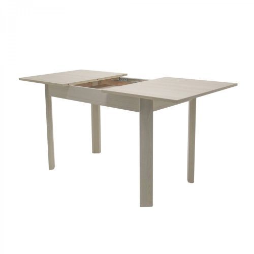 Serena ausziehbarer Küchentisch, 6 Personen, Eiche weiß, 118/156 x 68 x 76 cm 1C