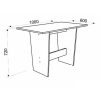Étkezőasztal, 100x60x72cm, bardolino tölgy, Alfa 1C