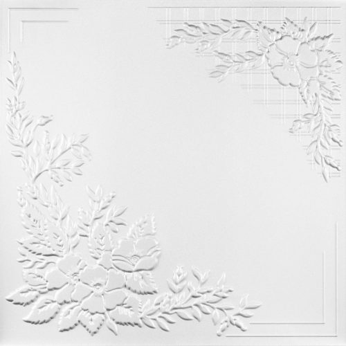 Álmennyezeti lap, C2068, fehér, 50 x 50 x 0,3 cm