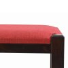 Konyhai szék, 30x30x45cm Wenge keret+piros ülőke