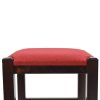 Küchenstuhl, 30x30x45cm Wengegestell + rote Sitzfläche