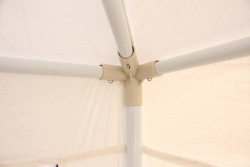 Gartenpavillon, weiß, 3x3 m²