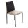Konyha- / nappali szék, kárpitozott, barna acél, bőrutánzat barna + fekete, Ázsia