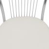 Konyhai/nappali szék 93x45x48cm Arco krómozott fém + krémszínű műbőr