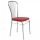 Konyhai/nappali szék 93x45x48cm Arco krómozott fém + piros műbőr