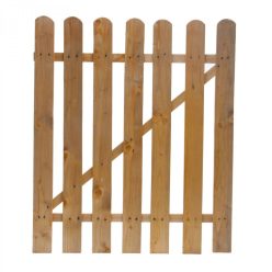 Fa díszkerítés ajtó, 100x85 cm