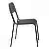 konyhai / nappali szék, fekete acél + fekete PVC