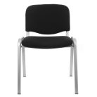 Bürostuhl, fest, Stoff, schwarz