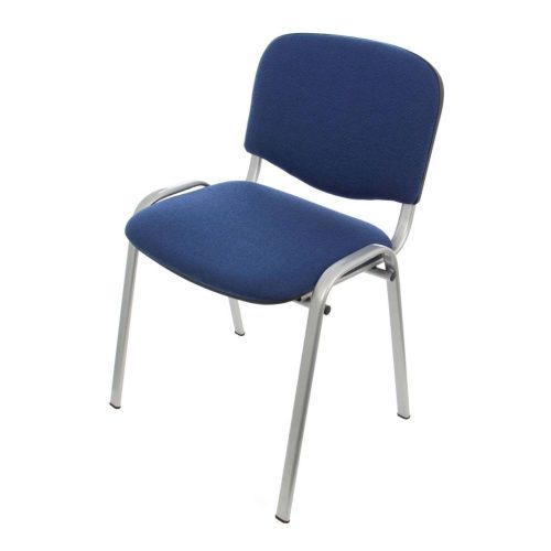 Bürostuhl fest, Stoff, blau