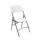 Kerti szék, összecsukható, YX-D25, fém + HDPE, fehér