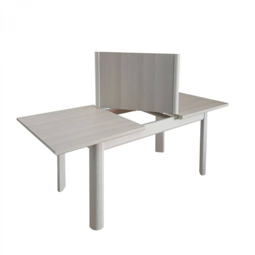 Laura, erweiterbarer Küchentisch, 6 Personen, Eiche weiß, 146/203 x 80 x 76 cm 2C