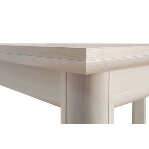 Laura, erweiterbarer Küchentisch, 6 Personen, Eiche weiß, 146/203 x 80 x 76 cm 2C