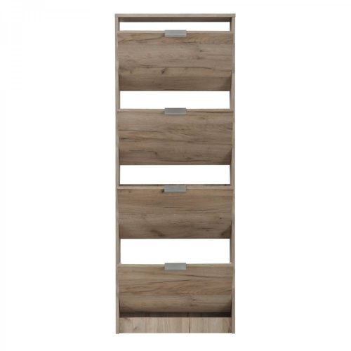 Schuhschrank 58x155,5x18cm Base II 2C Eiche grau