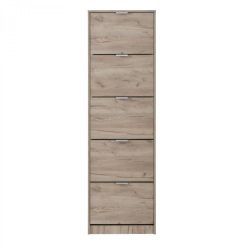 Schuhschrank 58 x 191,5 x 18 cm 2K Eiche grau