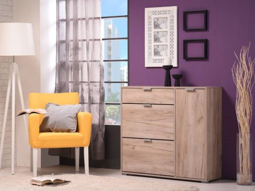 Schuhschrank 102x94,5x33cm Arco Grau 2C