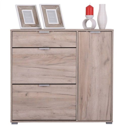 Schuhschrank 102x94,5x33cm Arco Grau 2C