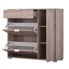 Schuhschrank 102x94,5x33cm Arco Grau 2C