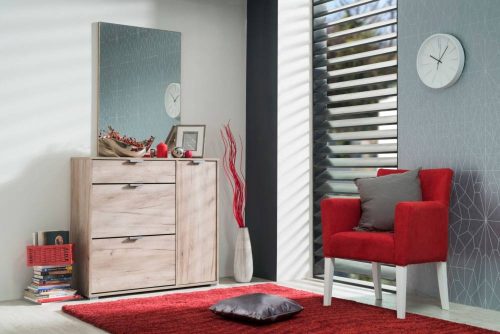 Schuhschrank 102x94,5x33cm Arco Grau 2C