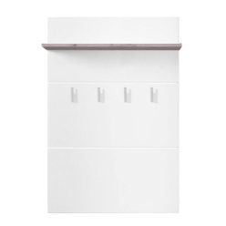   Einschub-Wandaufhänger mit 4 Aufhängern hellweiß + eiche grau, 760 x 196 x 1140 mm 2C