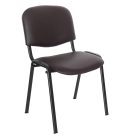 Bürostuhl Kunstleder dunkelbraun