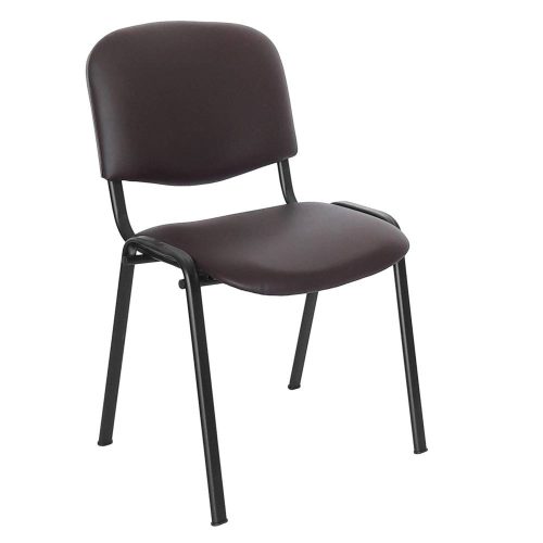 Bürostuhl Kunstleder dunkelbraun