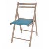  Összecsukható konyhai / nappali szék, kárpitozott, Igor II szarvasgomba + kék szövet