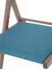  Összecsukható konyhai / nappali szék, kárpitozott, Igor II szarvasgomba + kék szövet