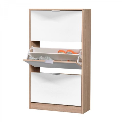 Schuhschrank mit Spiegel, Sonoma, 67 x 119 x 28 cm 2C