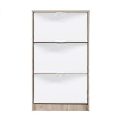 Schuhschrank mit Spiegel, grau 67 x 119 x 28 cm 2C