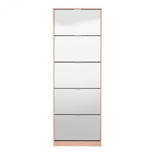 Schuhschrank mit Spiegel, Sonoma, 67 x 191,5 x 28 cm 2C