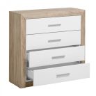 Kommode mit 4 Schubladen, 93x90,5x35cm, Etna 4F 2C