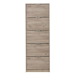 Schuhschrank Eiche grau, Hugo, 67 x 191,5 x 28 cm 2C