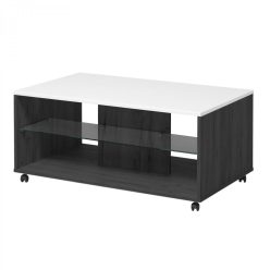 Bert Couchtisch, schwarz + weiß, 101 x 60 x 45 cm 1C