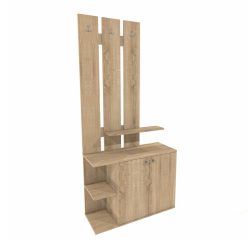 Vorraumschrank, Bardolino Eiche, 920 x 370 x 2000 mm 2C