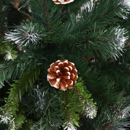 Műfenyő tobozzal, műhóval TBFG180-690, zöld, 180 cm