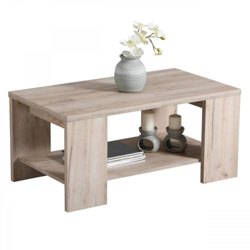 Couchtisch, Eiche grau, 90,5 x 50,5 x 41,5 cm 1C