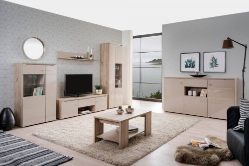 Couchtisch, Eiche grau, 90,5 x 50,5 x 41,5 cm 1C