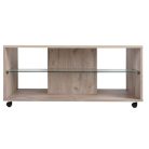 Empoli Couchtisch, Eiche grau + Sand glänzend, 101 x 60 x 45 cm 1C