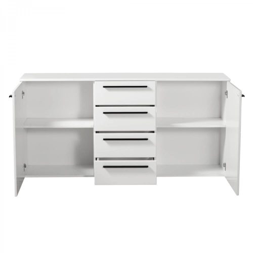 Xanti Kommode, weiß + hellweiß, 163 x 80,5 x 40 cm 2C