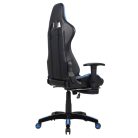 Bürostuhl, drehbar, PVC, schwarz + blau