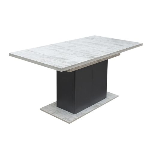 Étkezőasztal Sofia Fix / téglalap alakú, 8 személyes, antik fenyő + antracit, 160 x 85 x 75 cm 1C