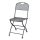 Kerti szék, összecsukható, 25258B, fém, 42 x 53 x 84,5 cm