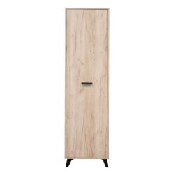   Vorraumschrank, Umbria P1, Eiche grau + schwarz, 535 x 350 x 1920 mm, 2C