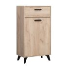 Flurschrank mit Schubladen, Umbria 1K1F, Eiche grau, 53,5 x 35 x 100 cm, 1C