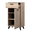 Flurschrank mit Schubladen, Umbria 1K1F, Eiche grau, 53,5 x 35 x 100 cm, 1C